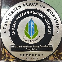 yadadri temple got green place of worship award
