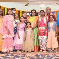 Deepavali celebrations were held at Raj Bhavan, Hyderabad