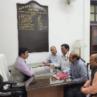 mp cm ramesh takes charge as rajyasabha house committe chairman in delhi