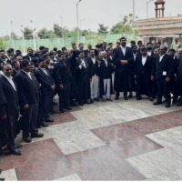 AP High Court lawyers protest amid transfer of two judges