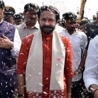 Union Minister Kishan Reddy Padayatra ongoing in Secunderabad Parliament Constituency