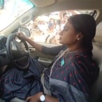 Police tows Sharmila car with traffic crane