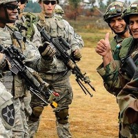 India US armies hold joint exercise near border with China