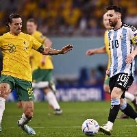 Messi scores as Argentina beat Australia to reach quarters
