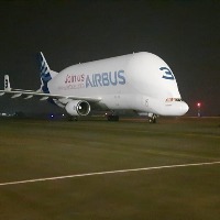 Airbus Beluga lands at Hyderabad airport