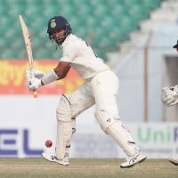 Pujara makes ton as Team India set Bangladesh 513 runs target