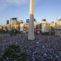 Millions Celebrate World Cup Victory At Iconic Argentina Monument