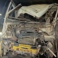 One person was killed when a tipper lorry overturned in Hyderabad