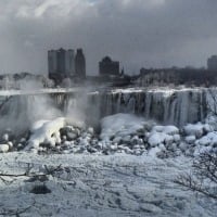 Blizzard Of The Century In US Turns Niagara Falls Into Winter Wonderland