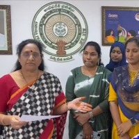 Women police association leaders complains against Chandrababu to state women commission