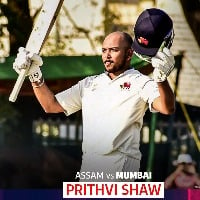 Prithvi Shah slams triple century