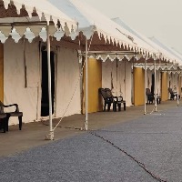 100 hectare Kashi tent city ready to host tourists from across the world Vedio