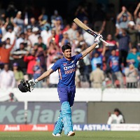 Gill completes ton as Team India eyes on huge total