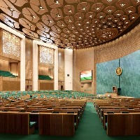 Here is the inside of Indain parliament new building 