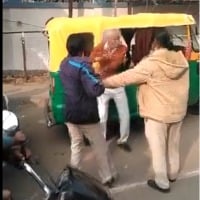 Bihar policewomen brutally beat elderly school teacher with baton