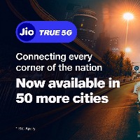 JIO announces the largest ever JIO True 5G roll-out with 50 cities across 17 States / UT