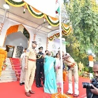 Press Photos - 74th Republic Day celebrated in a grand manner at Raj Bhavan in Hyderabad