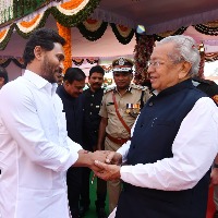 CM Jagan attends At Home in Raj Bhavan 