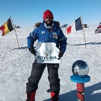Green India Challenge flag hoisted on Antarctica's highest mountain