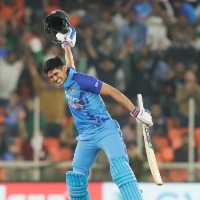 Subhman Gill century in t20 against New Zealand