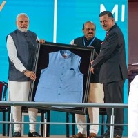 PM Modi wears jacket made of material recycled from plastic bottles