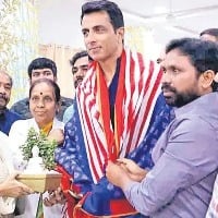 Actor Sonu Sood visits Nature Cure Hospital In Hyderabad