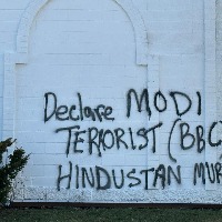 Hindu Temple in Canada Vandalised Defaced With Anti Modi Slogan India Demands Action