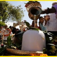 Devotees pour to Shiv Temples to visit lord shiva in the eve of mahashivratri