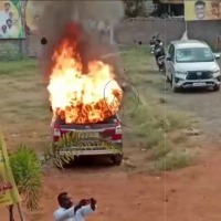 TDP office near Vijayawada attacked by YSRCP MLA's supporters