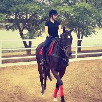 Samantha Shares Horse Riding Photo in Her instagram