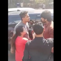 Naga Shourya stops youth who was beating his girl friend 