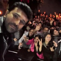 Ramcharan watched RRR movie in USA along with fans