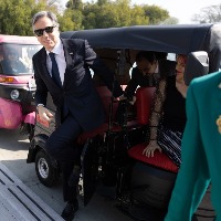 US Foreign Secretary Antony Blinken have an auto ride to reach QUAD Nations Summit