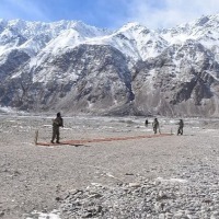 Soldiers payed cricket in Galwan