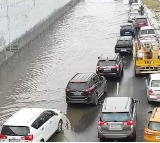 Bengaluru Mysuru Expressway Road Waterlogged Post Light Rain