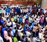 Protest by electricity employees causes traffic jam in parts of Hyderabad