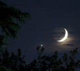 Almost chandrabindoo Rare Moon Venus conjunction leaves Twitter in awe Did you see it
