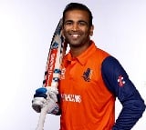 Telugu cricketer Teja Nidamanuru playing for Nederlands 