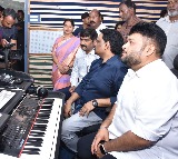 Thaman inaugurates music production studio in Andhra University 