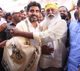 JC Prabhakar Reddy joins Lokesh Padayatra in Penukonda constituency 