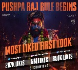 Allu Arjun first look in Pushpa 2 The Rule set all time record on social media platforms 