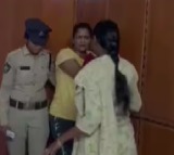 former cm chandrababu objects to police taking Malpuri Kalyani Into custody