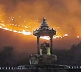 Wild Fire in Srikalahasti Kailasagiri