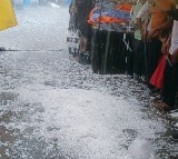 Hailstorm in parts of Hyderabad