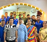 mumbai indians visits tilak varma house in hyderabad