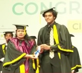 Himanshu has receives graduation certificate 