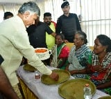 Chandrababu serves lunch to people in his birthday celebrations 