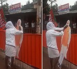 Video shows Karnataka farmer wiping PM's cutout; Shah terms it 'beautiful'