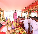 CM KCR participated in the second special puja performed by Vedic Scholars