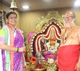 Roja visits Gangamma Thalli temple in Tirupati 